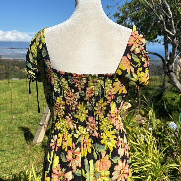 Free people Pippa Floral lace Midi  Dress M - Picture 12 of 14